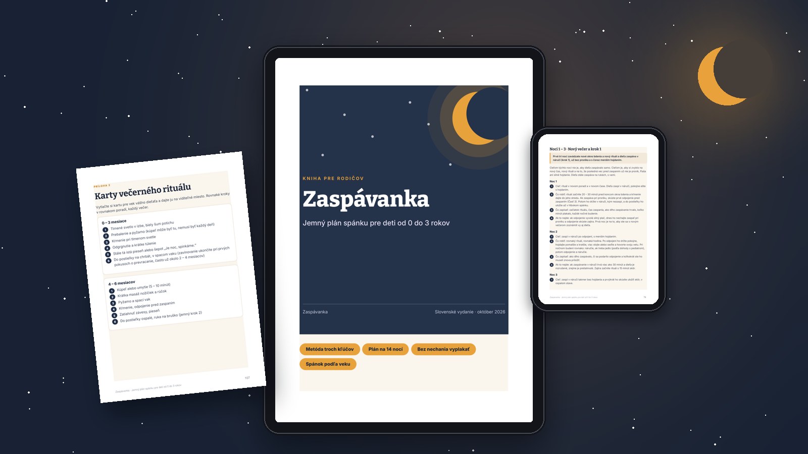 Zaspávanka: kniha o spánku detí v tablete a v mobile pri nočnej lampičke